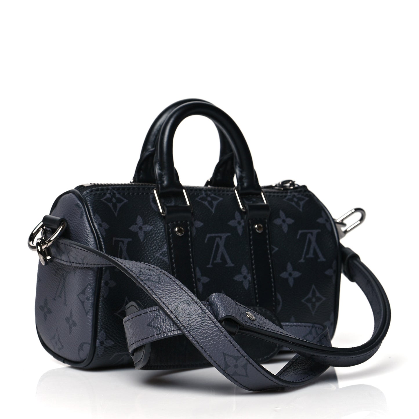 Reverse Monogram Eclipse Keepall XS Black