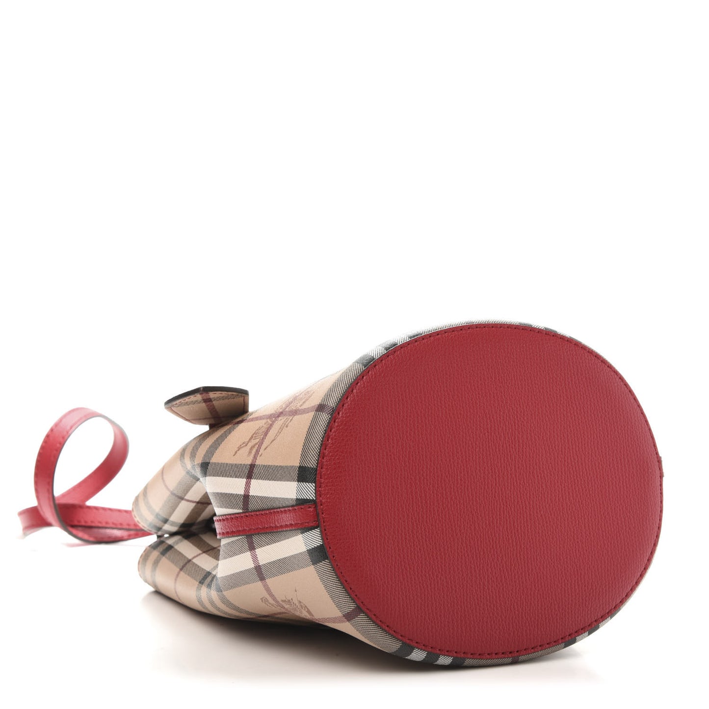 Haymarket Check Colours Small Lorne Bucket Crossbody Poppy Red