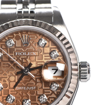 Rolex Stainless Steel 18K White Gold Diamond 36mm Oyster Perpetual Datejust Watch Pink Jubilee 126234 11 of 13