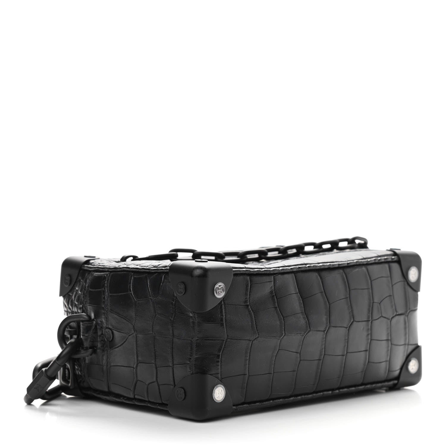 Louis Vuitton Alligator Mini Soft Trunk Black 3 of 9