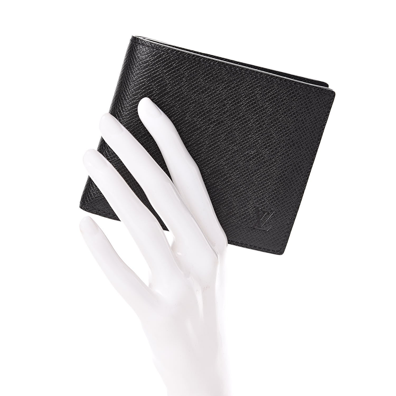 Louis Vuitton Taiga Wallet Black 2 of 7