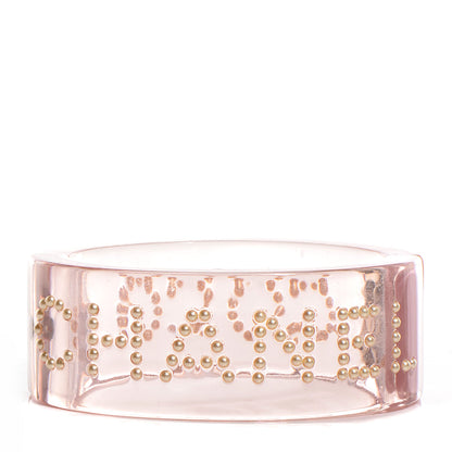 Chanel Resin Pearl Coco Cuff Pink 1 of 5