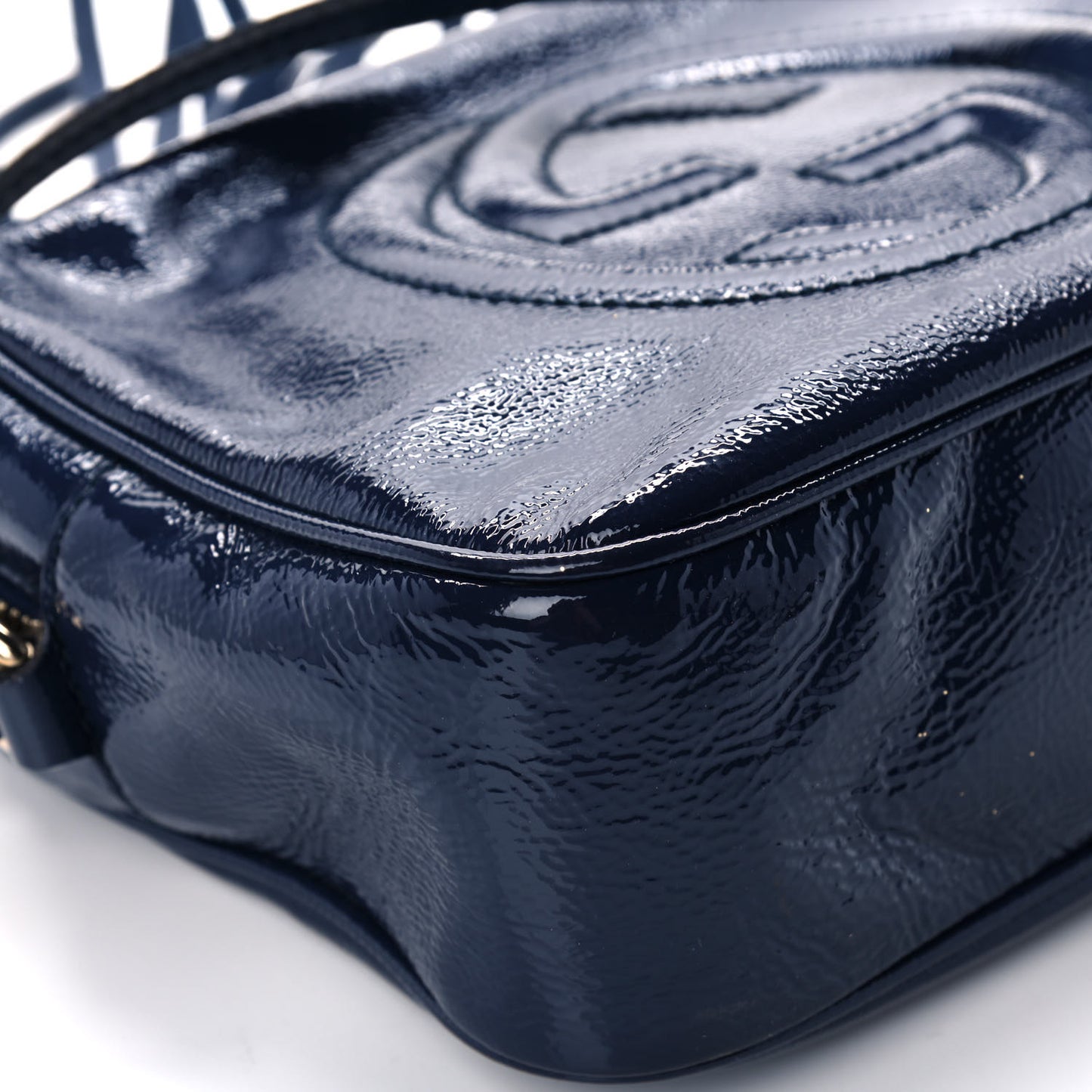 Vernice Naplack Small Soho Disco Bag Uniform Blue