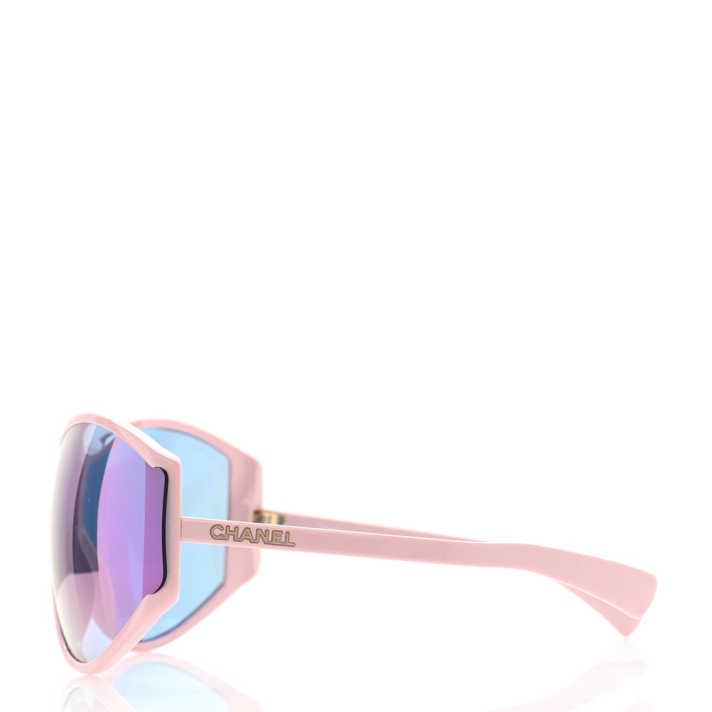 Acetate Mirror Shield Sunglasses 71475 Pink Blue