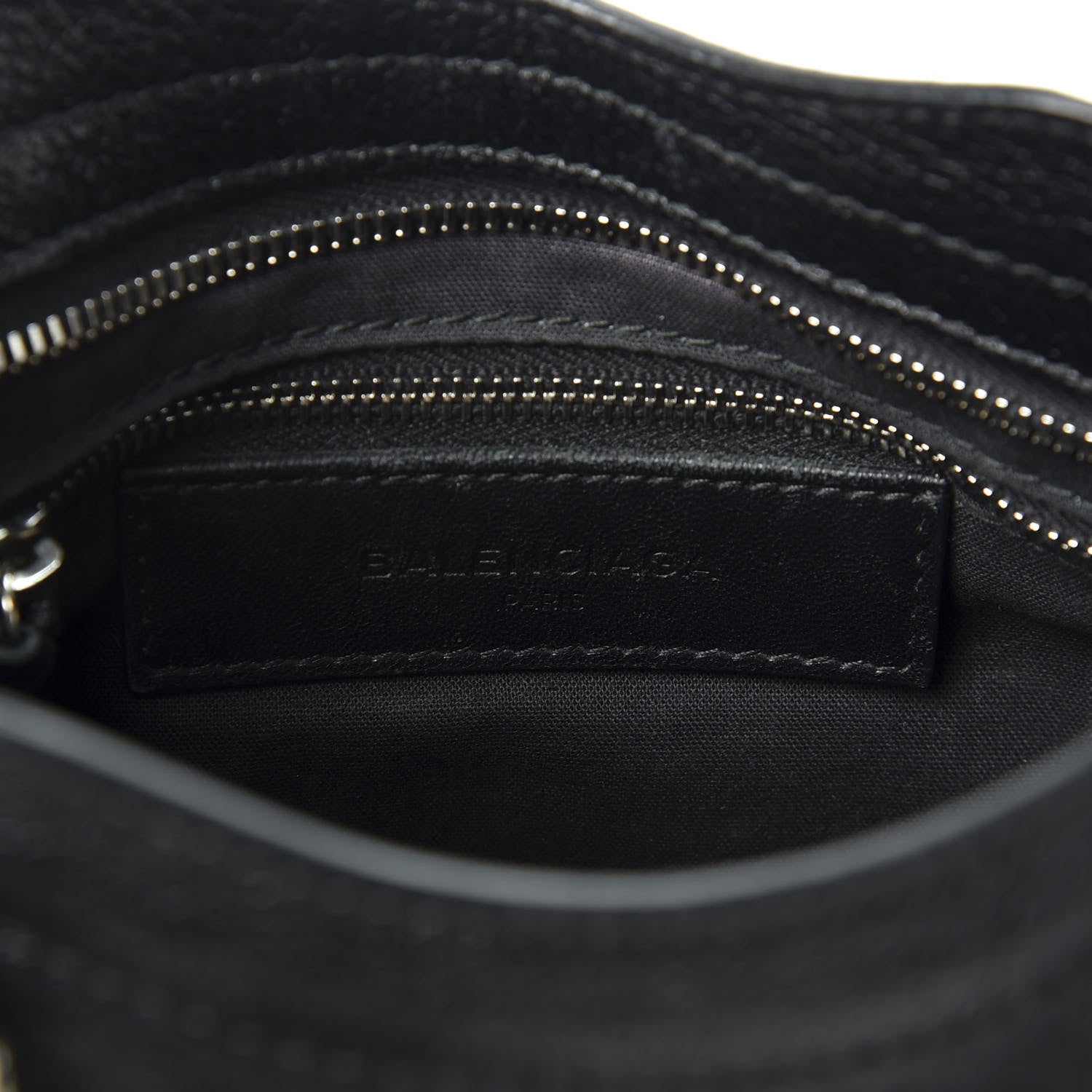 Balenciaga Chevre Silver Metallic Edge Hardware Mini City Black 7 of 9