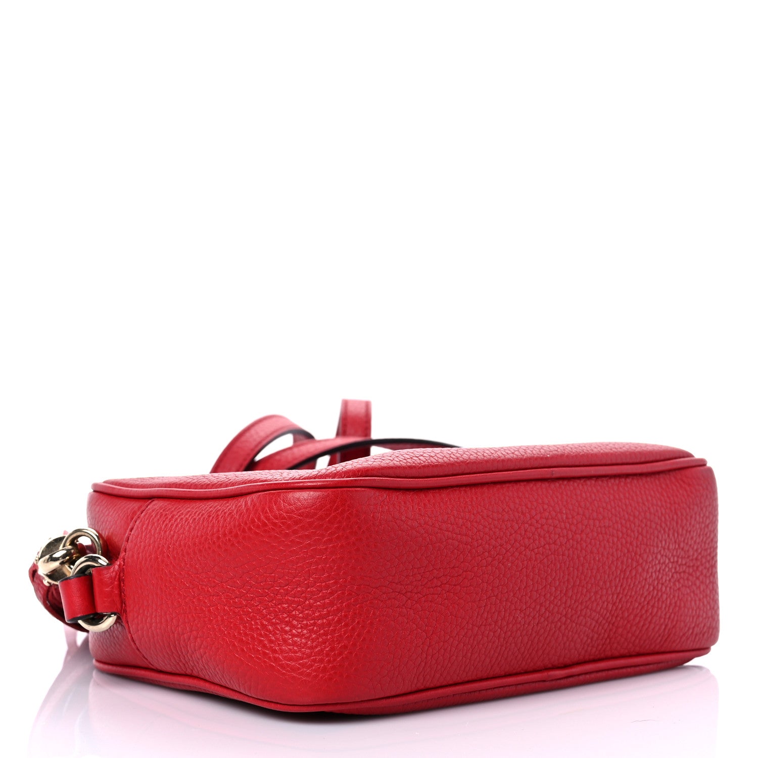 Gucci Pebbled Calfskin Small Soho Disco Bag Tabasco Red 4 of 16