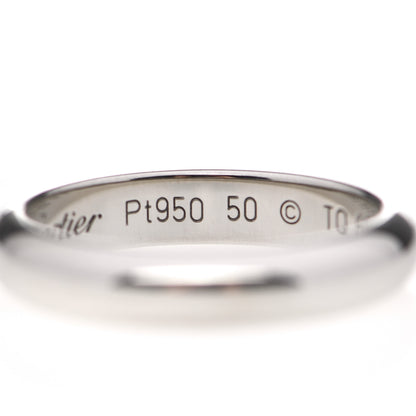 Cartier Platinum 4mm 1895 Wedding Band Ring 50 5.25 5 of 6