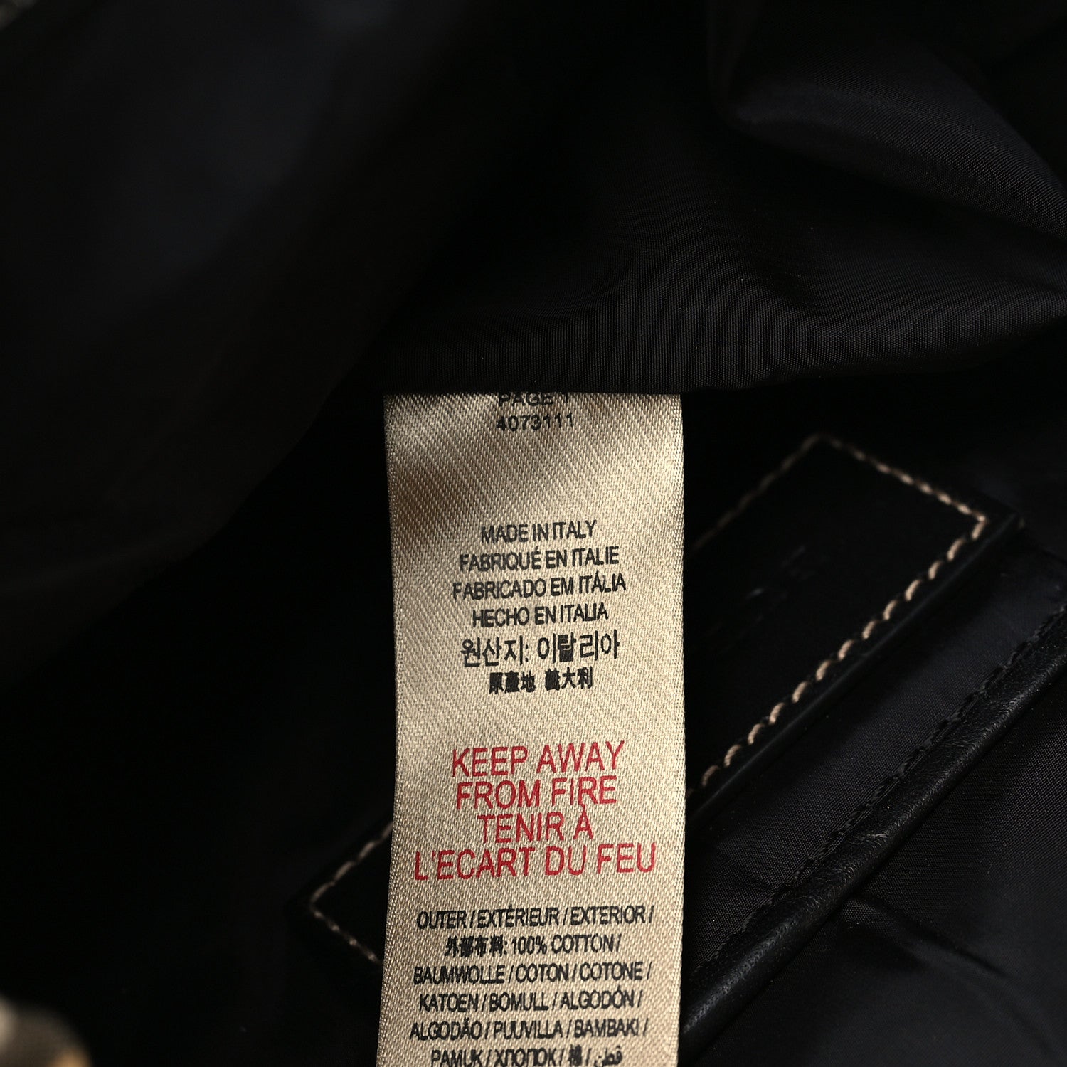 Burberry Nylon Vintage Check Small Rucksack Backpack Antique Yellow 7 of 7