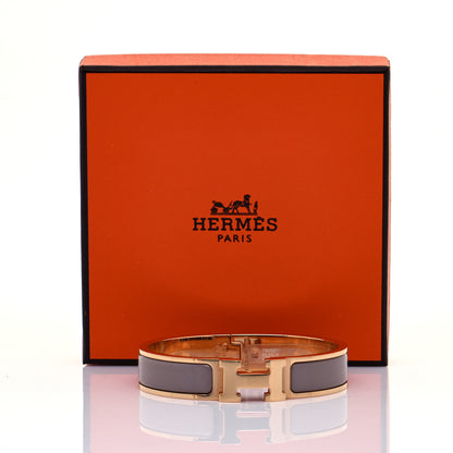 Hermes Enamel Narrow Clic Clac H Bracelet PM Marron Glace 8 of 8