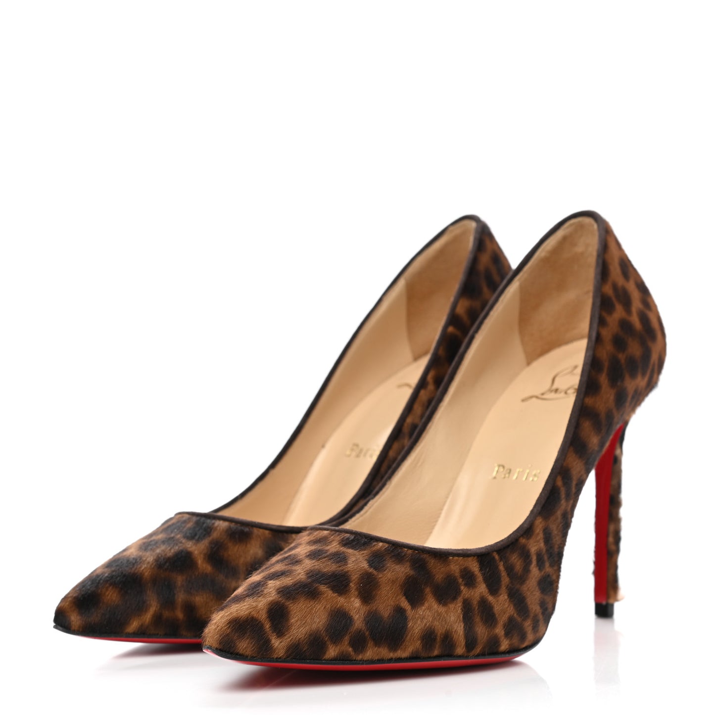 Veau Velours Pigalle Follies 100 Pumps 37 Leopard