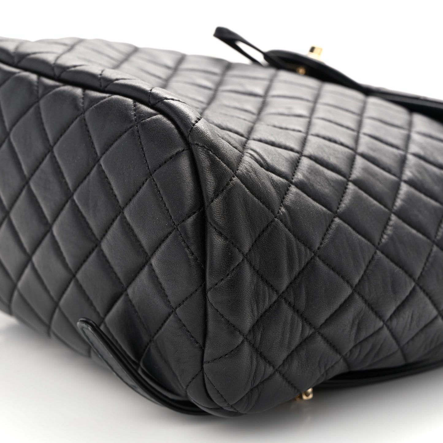 Lambskin Quilted Large Urban Spirit Backpack Black