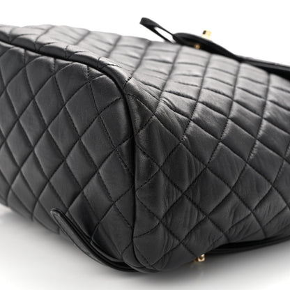 Chanel Lambskin Quilted Large Urban Spirit Backpack Black 10 of 10