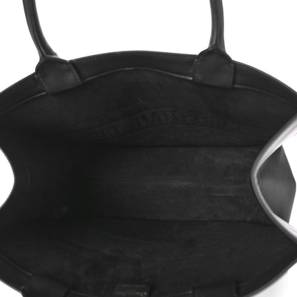 Christian Dior Calfskin Embossed Medium Book Tote Black 5 of 9