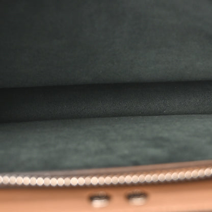 Fendi Cuoio Romano Vitello Cover Glazed Fabric Bi-Color FF 1974 Mini Peekaboo I SEE U Satchel  Grigio Chiaro Ghiaia 5 of 9