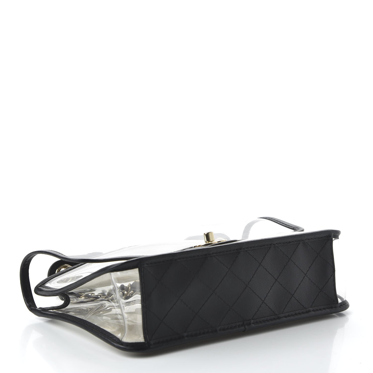 Chanel Lambskin PVC Medium Coco Sand Flap Black 4 of 10