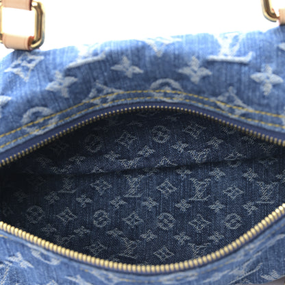 Louis Vuitton Monogram Denim Papillon Denim Blue 5 of 8