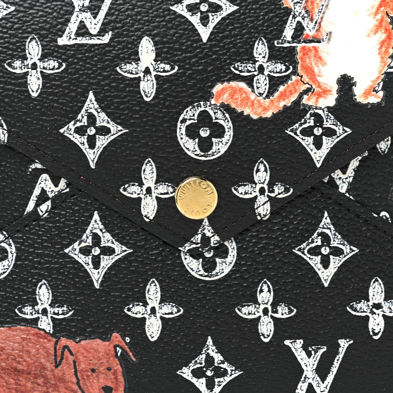 Louis Vuitton Catogram Kirigami Pochette Set Black 9 of 12