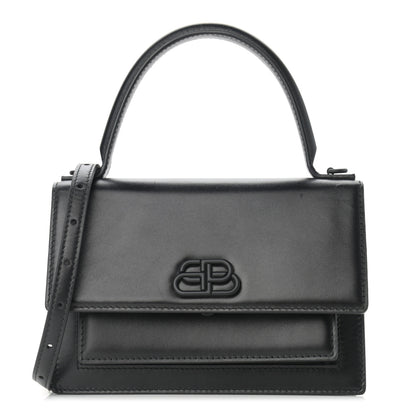 Balenciaga Box Calfskin Monochrome XS Sharp Top Handle Bag Black 1 of 10