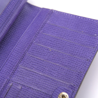 Fendi Zucca Spalmati Vitello Elite Continental Wallet Tobacco Viola 10 of 13