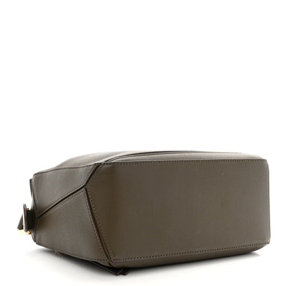 Loewe Calfskin Small Puzzle Bag Dark Khaki Green 4 of 10