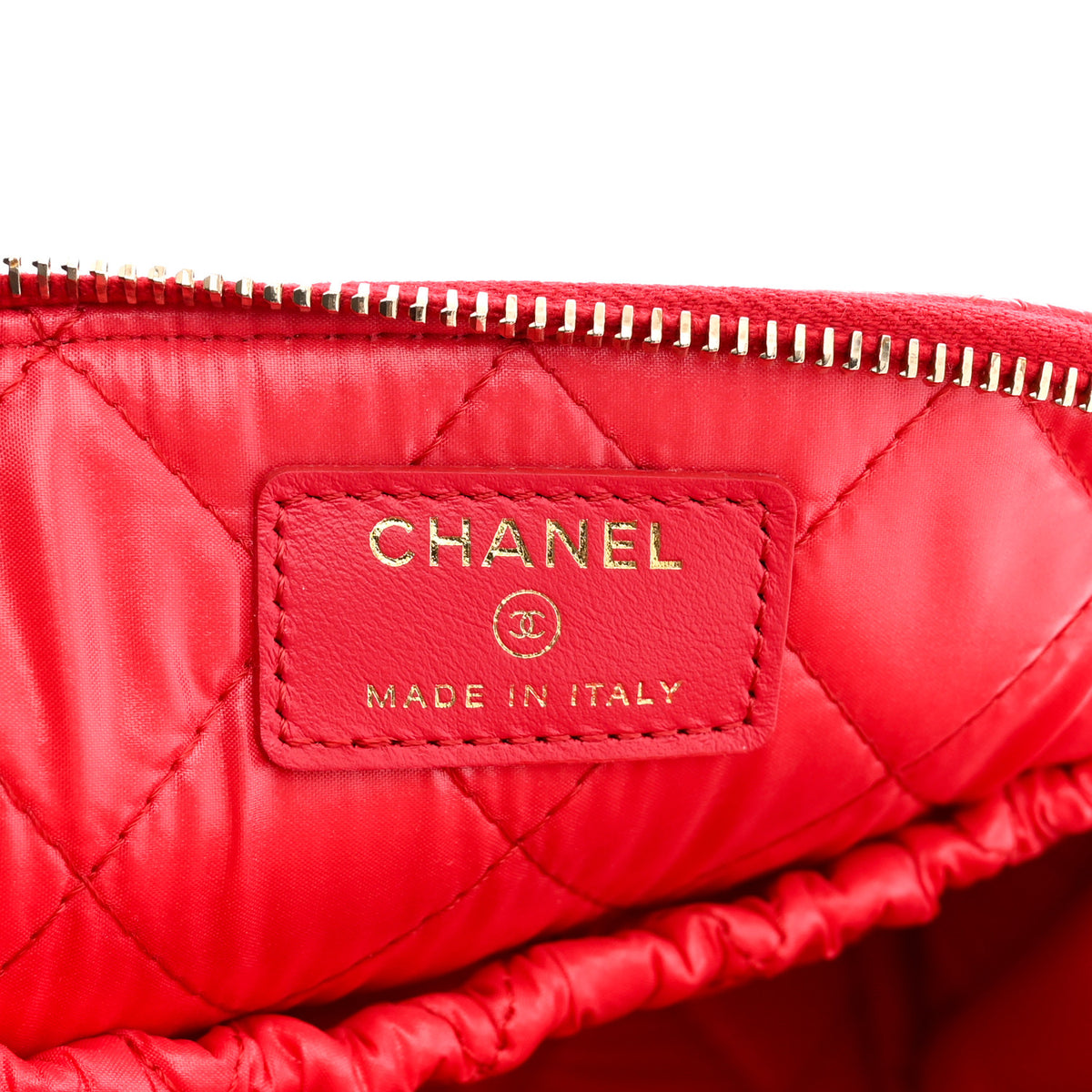 Chanel Caviar Quilted Medium Cosmetic Case Dark Pink 6 of 8