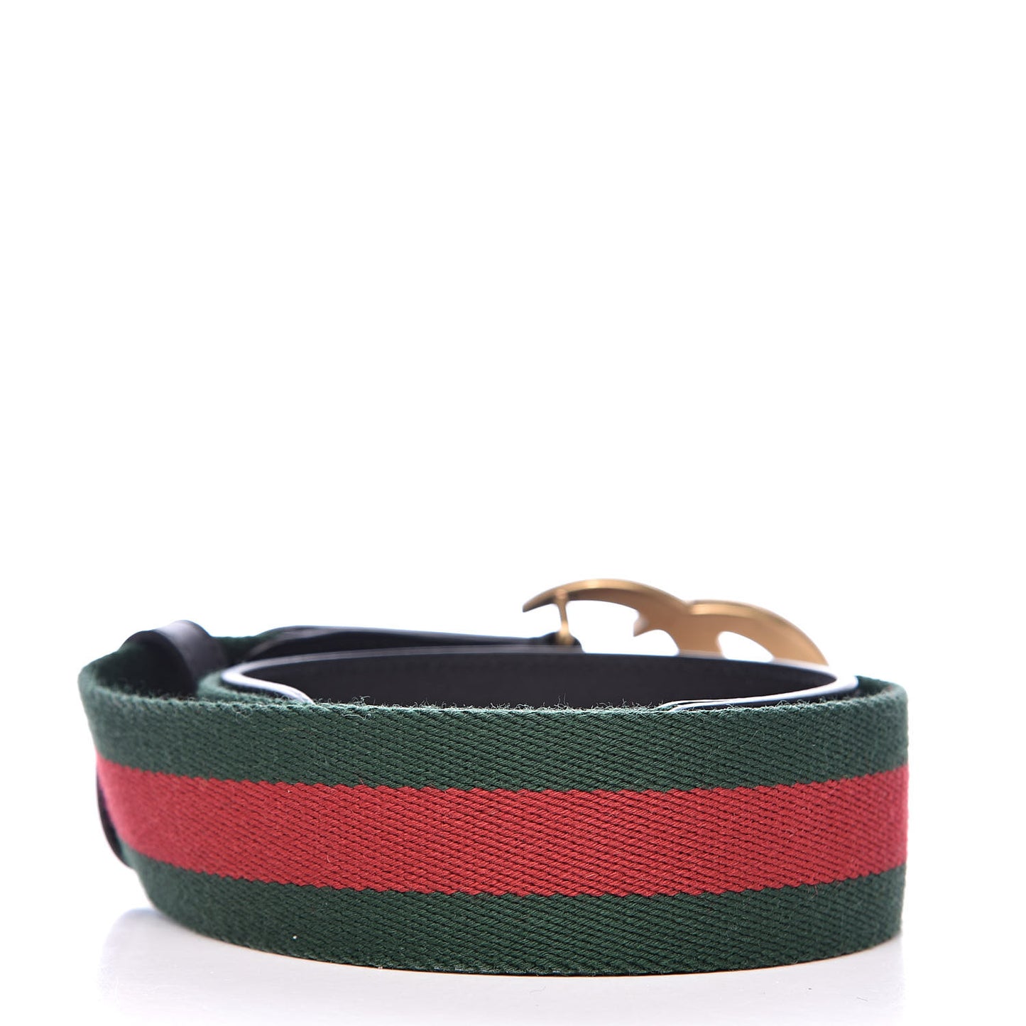 Nylon Calfskin Double G Web 40mm Belt 75 30 Green Red Black
