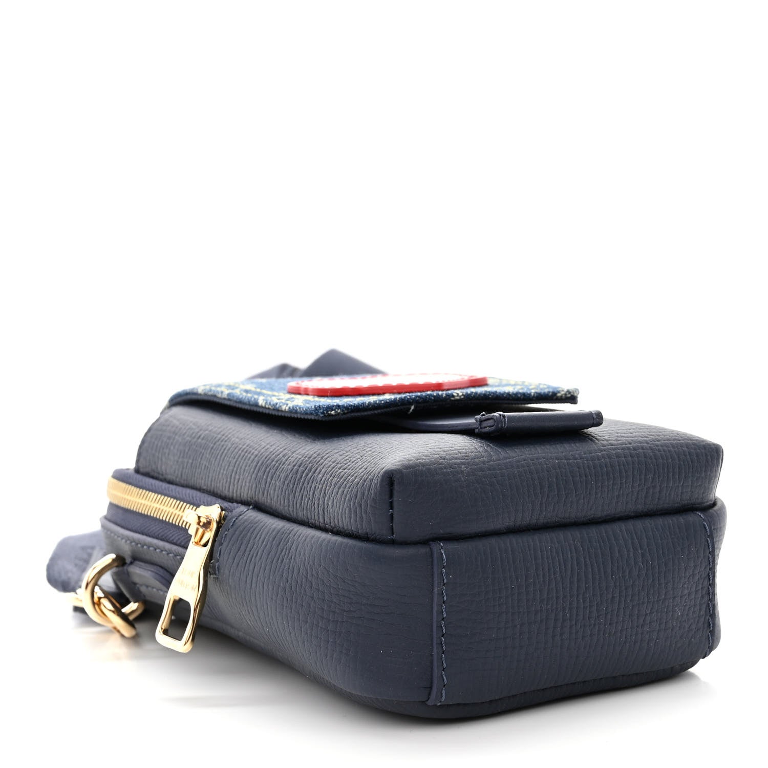 Louis Vuitton X NIGO Denim Monogram Flat Double Phone Pouch 5 of 10