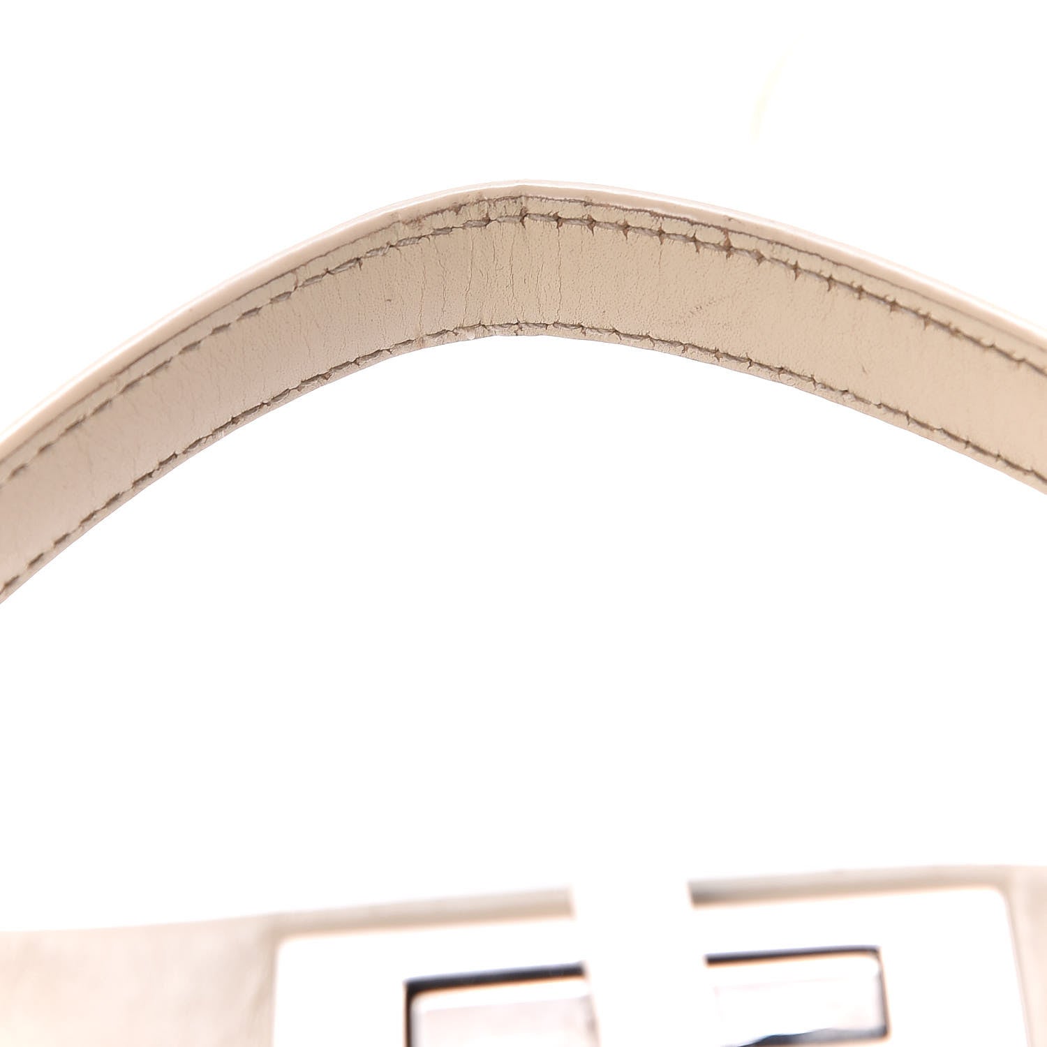 Fendi Vitello Morgan Shiny Nappa Medium Peekaboo Iconic Satchel Latte Azalea 23 of 29