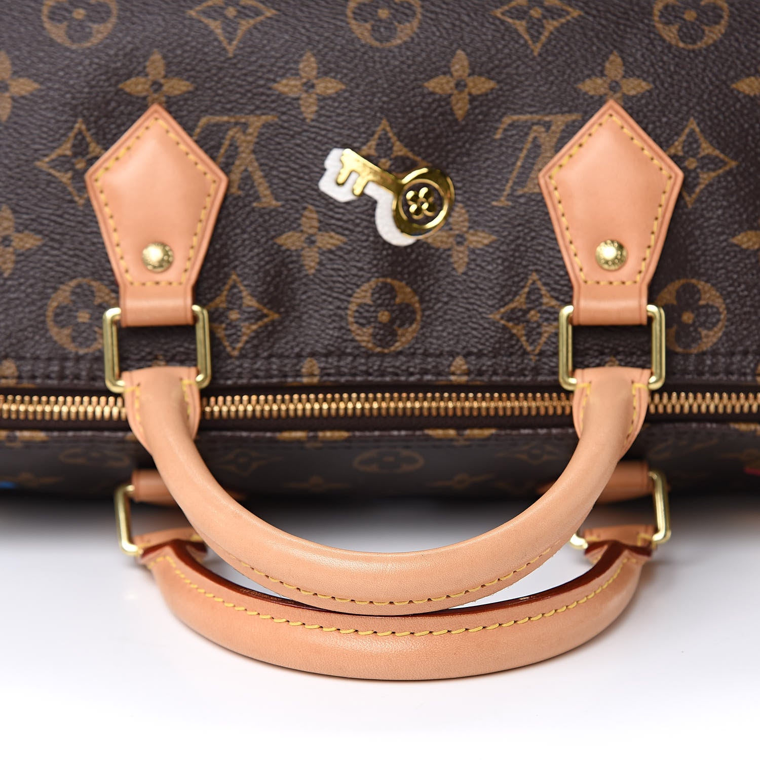 Louis Vuitton Monogram Love Lock Speedy Bandouliere 30 10 of 13