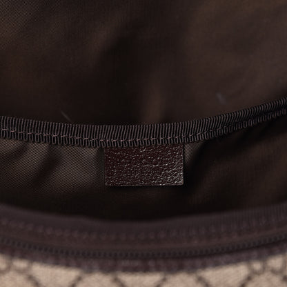 Gucci GG Supreme Monogram Selleria Calfskin Large Diaper Bag Beige Ebony Cocoa Dark Chocolate 6 of 13