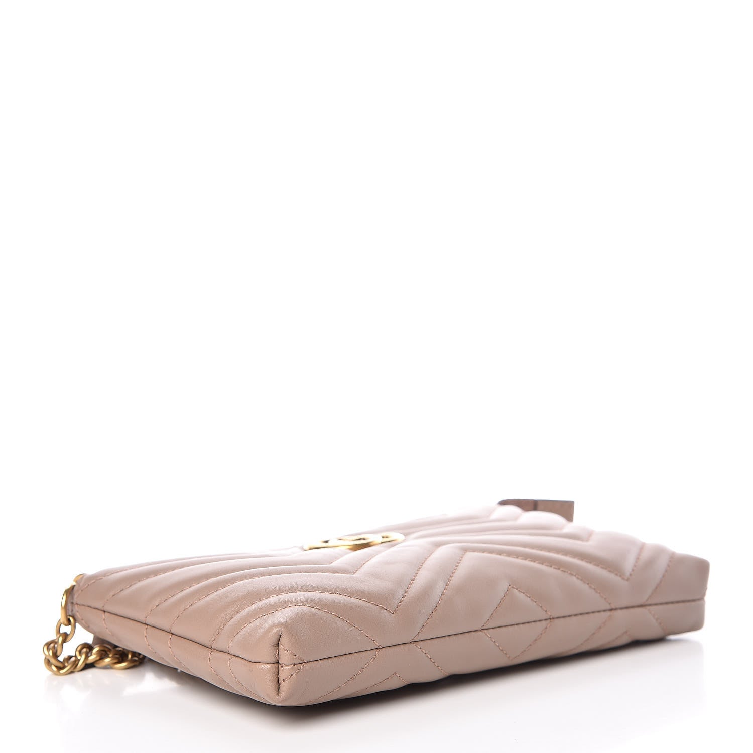 Gucci Calfskin Matelasse Mini GG Marmont Chain Bag Porcelain Rose 4 of 10