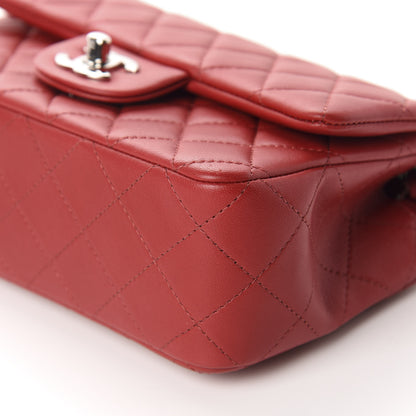 Chanel Lambskin Quilted Mini Rectangular Flap Red 7 of 11