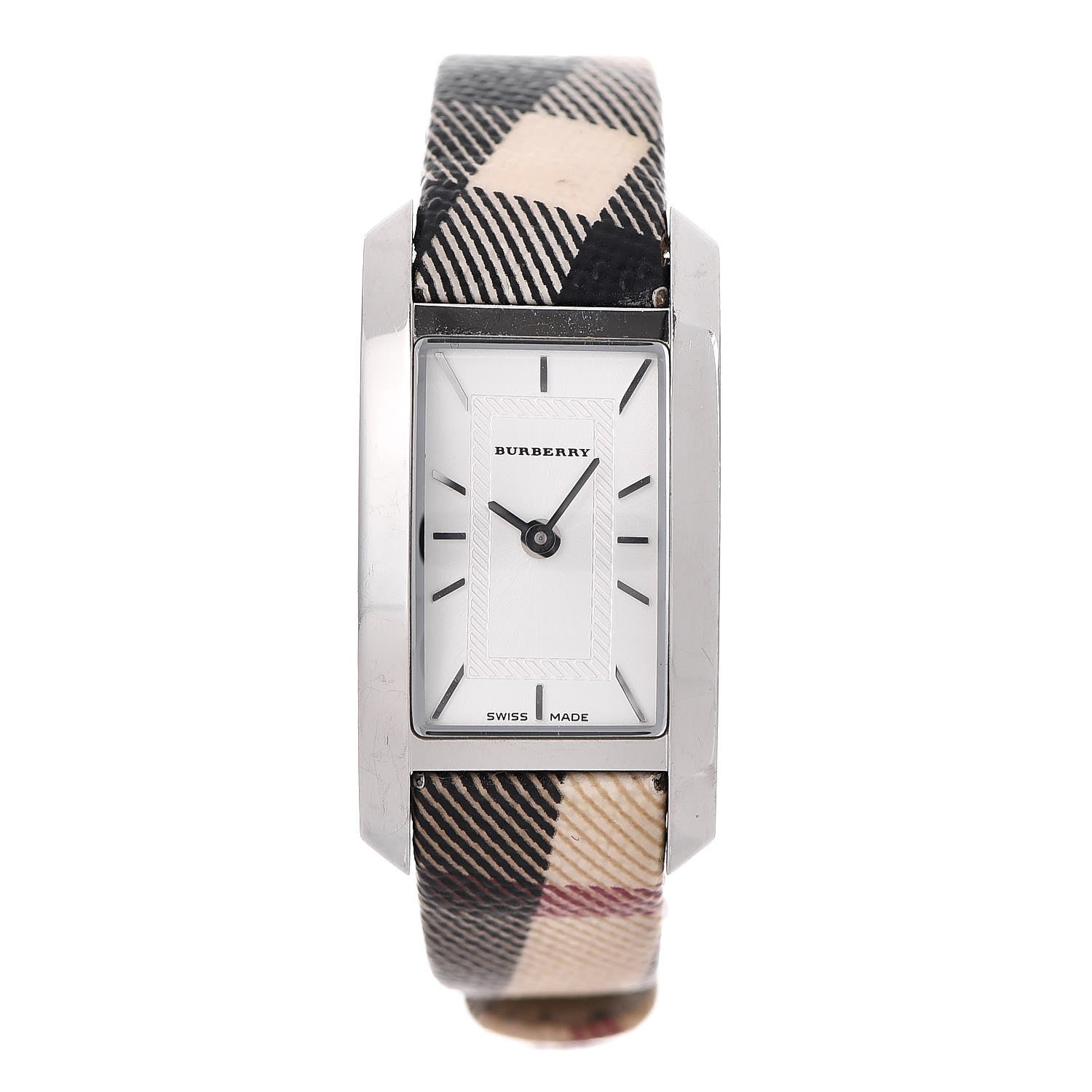 Burberry Stainless Steel Calfskin 20mm Heritage Nova Check Quartz Watch BU9503 1 of 9