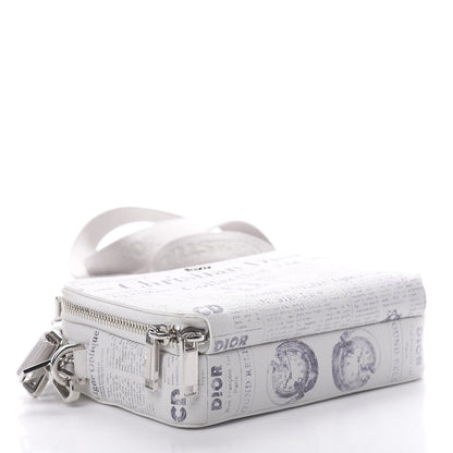 Christian Dior X DANIEL ARSHAM Grained Calfskin Newspaper Messenger White 4 of 14