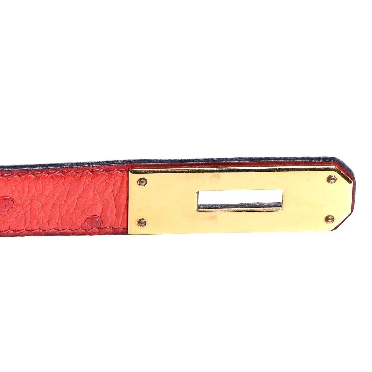 Ostrich Kelly Sellier 28 Rouge Vif