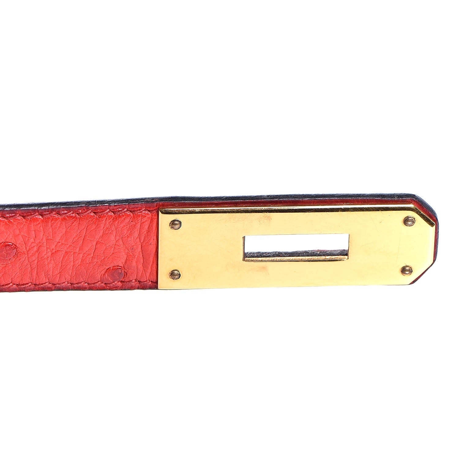 Hermes Ostrich Kelly Sellier 28 Rouge Vif 22 of 36