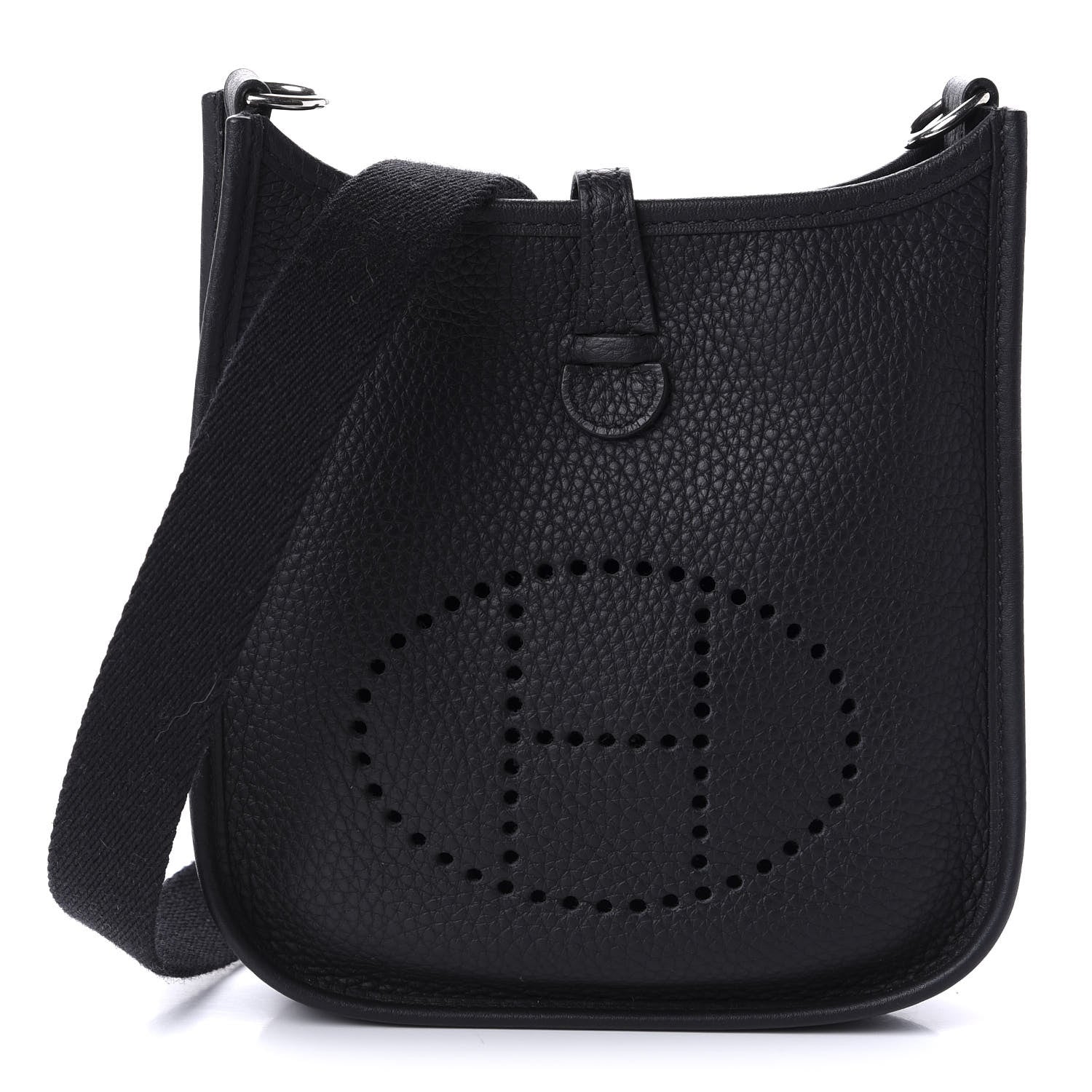 Hermes Taurillon Clemence Evelyne TPM Black 1 of 10