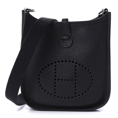 Hermes Taurillon Clemence Evelyne TPM Black 1 of 10