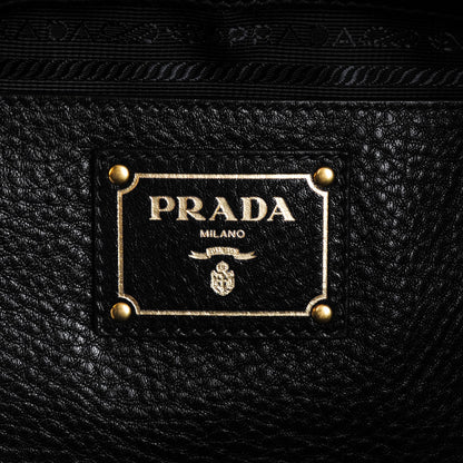 Prada Vitello Daino Side Pocket Hobo Nero Black 6 of 9