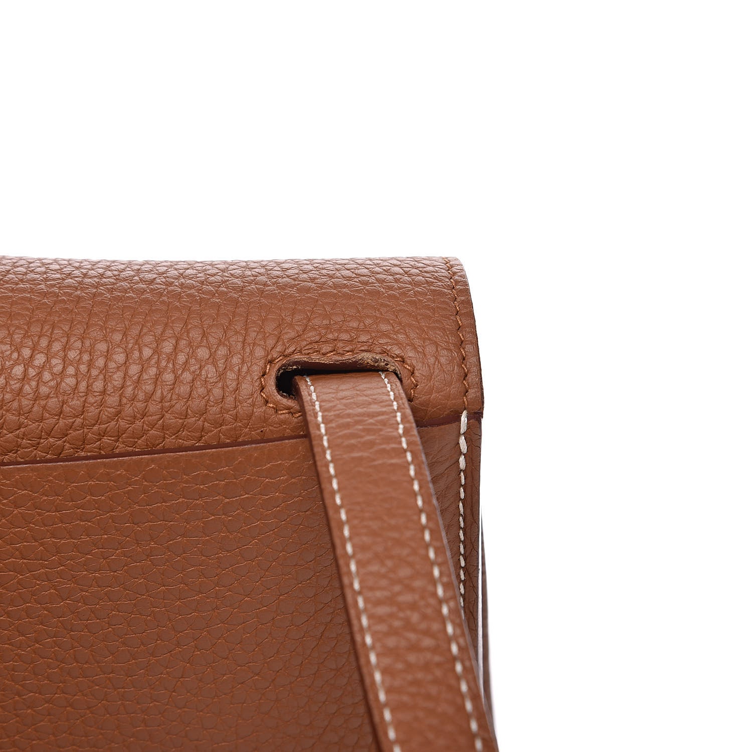 Hermes Taurillon Clemence Halzan 31 Gold 12 of 13