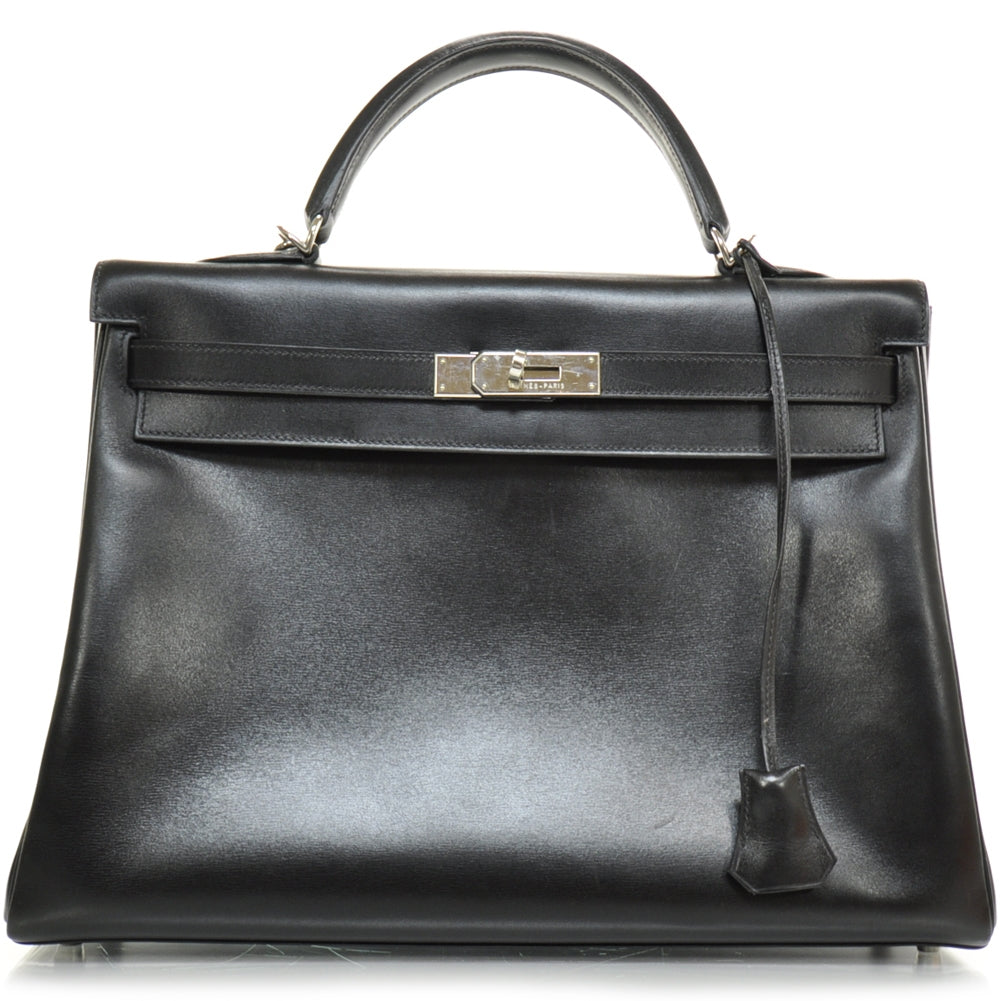 Hermes Box Leather Kelly 32 Black 1 of 13