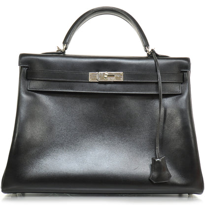 Hermes Box Leather Kelly 32 Black 1 of 13