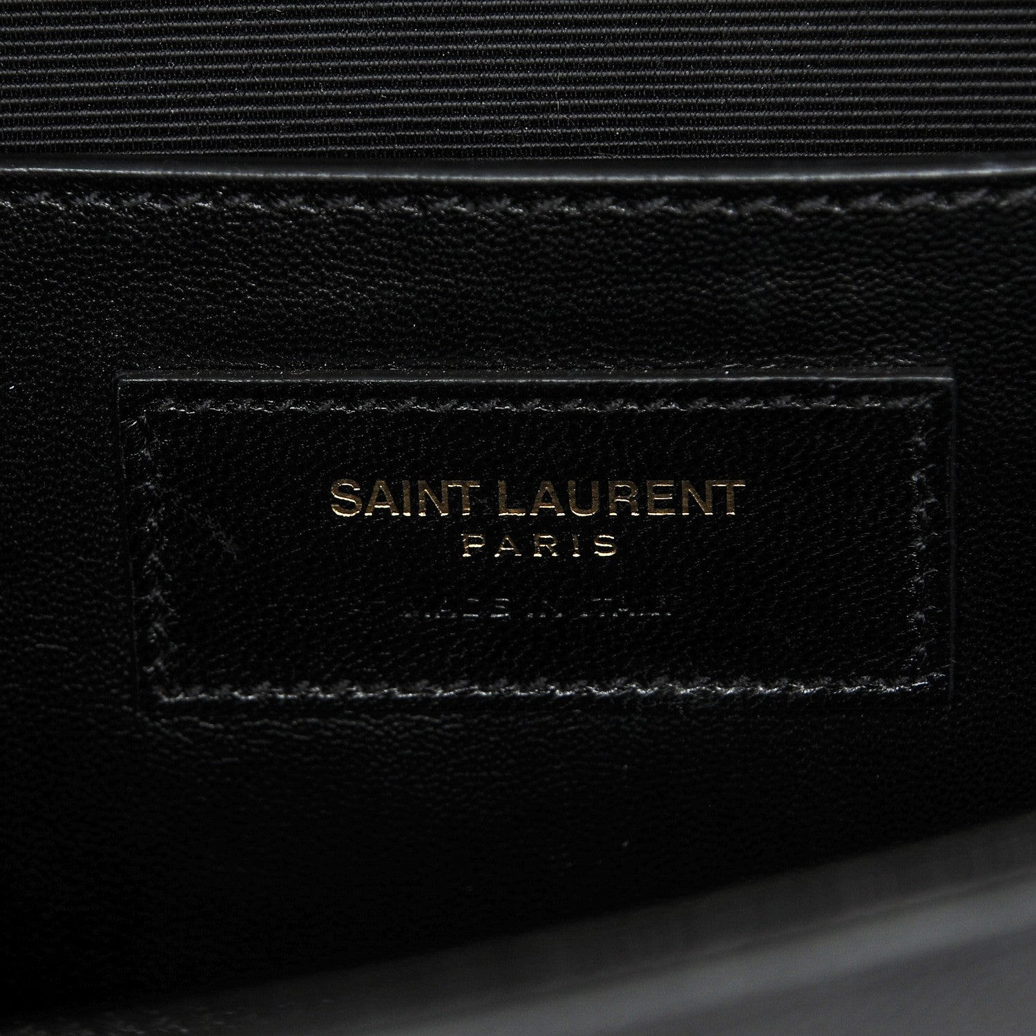 Saint Laurent Grain De Poudre Classic Monogram Kate Clutch Black 7 of 7