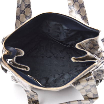 Gucci Crystal Monogram Hysteria Tote Navy Blue 4 of 10