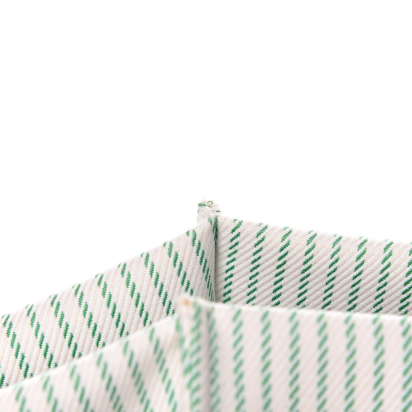Cotton Canvas Striped Medium Phantom Luggage White Green