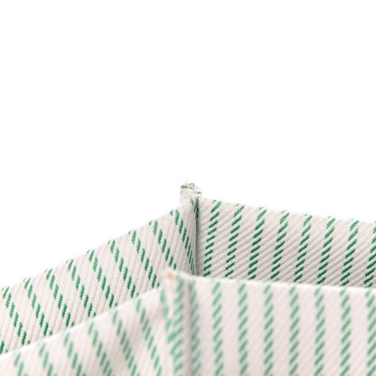 Celine Cotton Canvas Striped Medium Phantom Luggage White Green 11 of 11