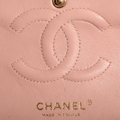 Chanel Lambskin Quilted Medium Double Flap Pink 6 of 9
