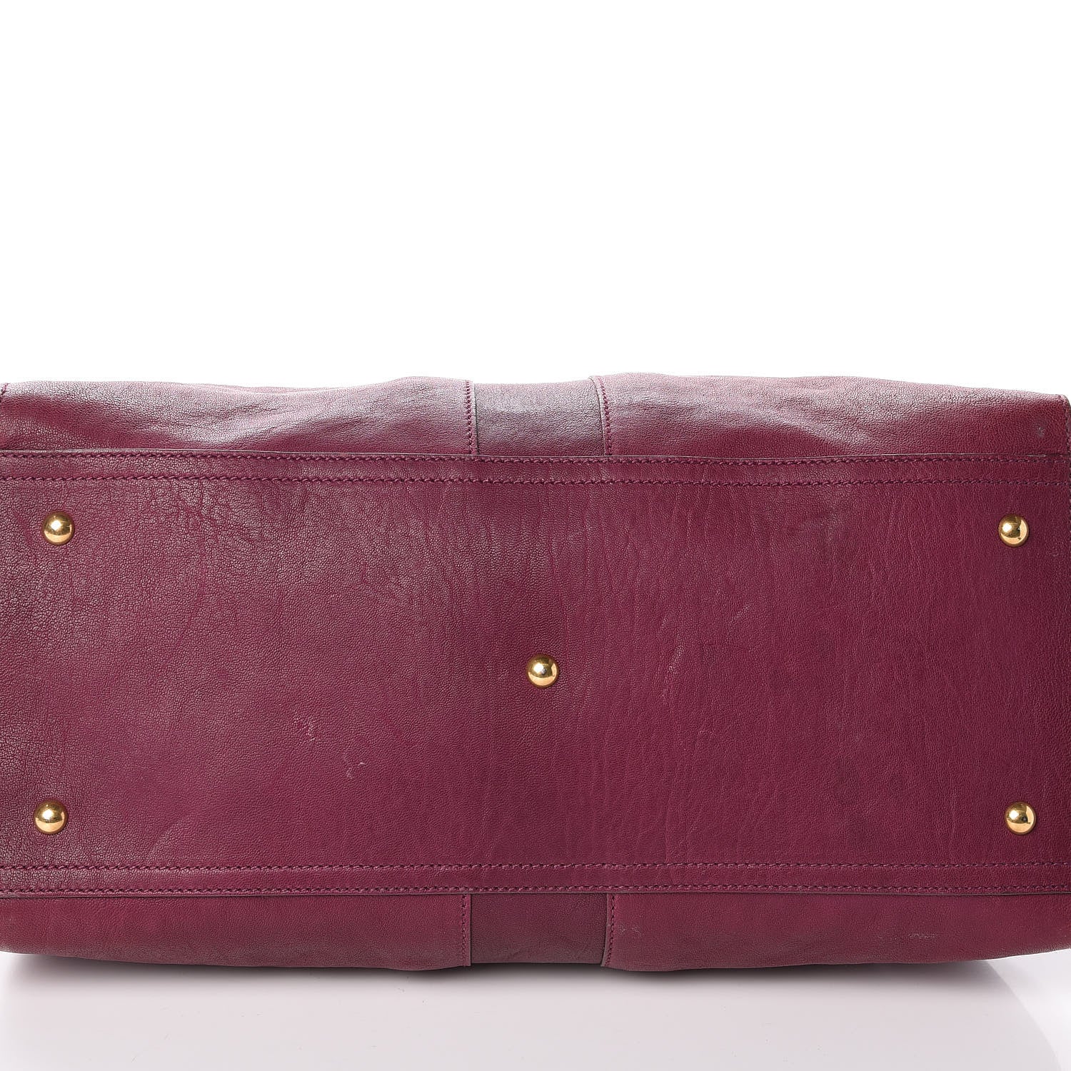 Saint Laurent Sheepskin Large Cabas ChYc Black Cherry 11 of 15