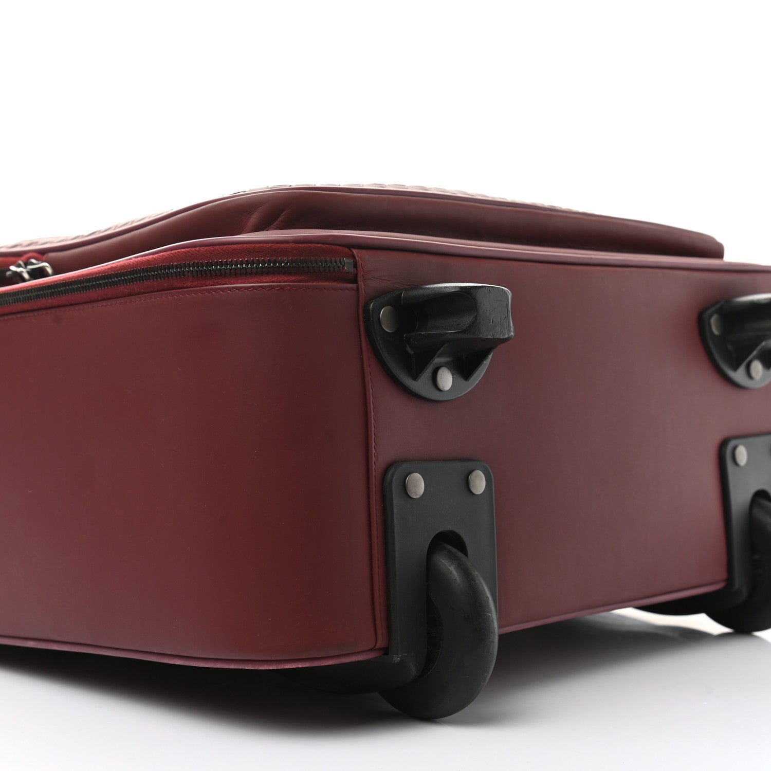 Bottega Veneta Nappa Intrecciato Carry On Luggage Red 7 of 11