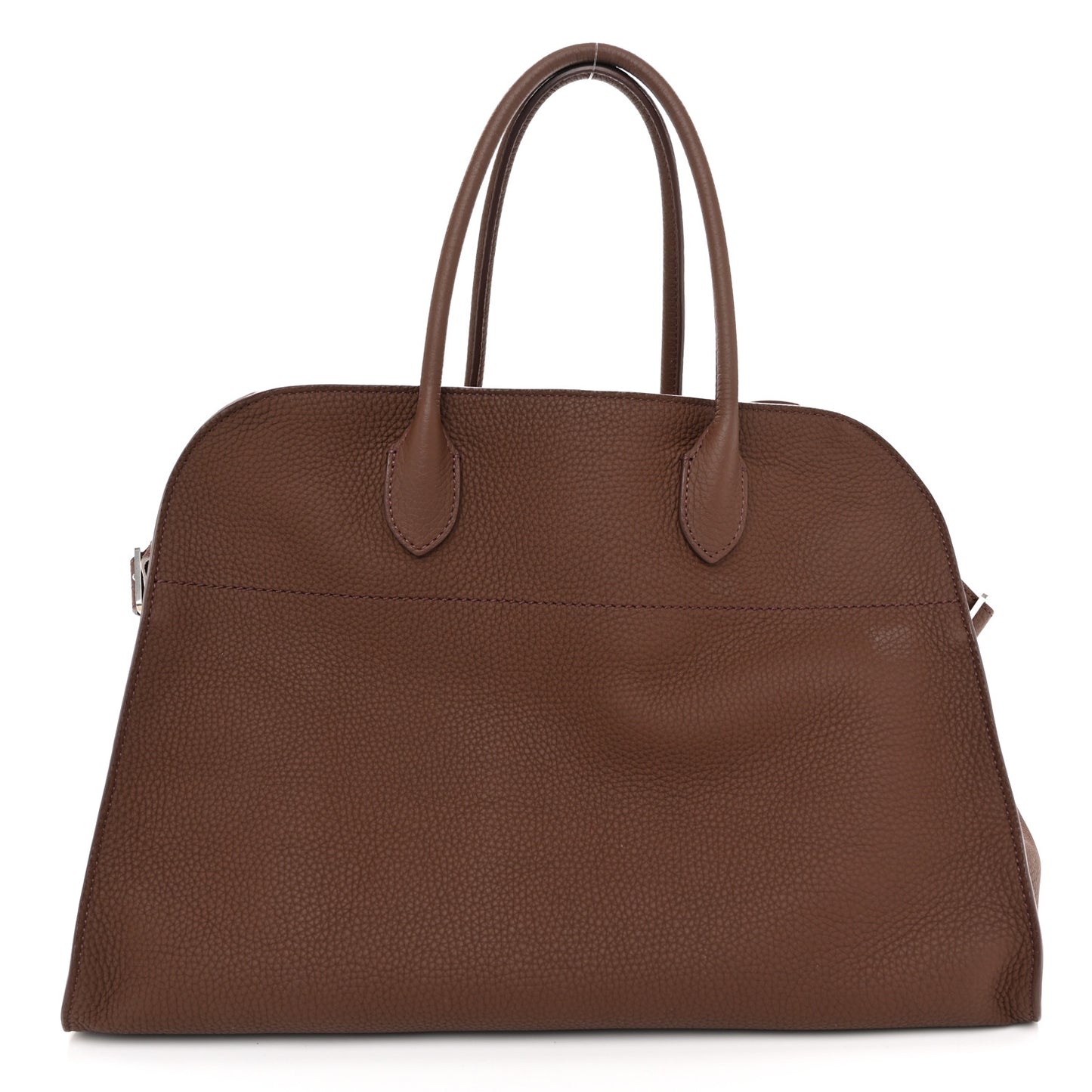 Matte Grained Calfskin Soft Margaux 15 Dark Mocha